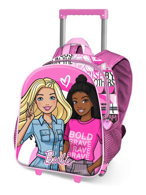 Barbie Brave Sac à dos 3D à Roulettes Petit, Rose - Kiabi
