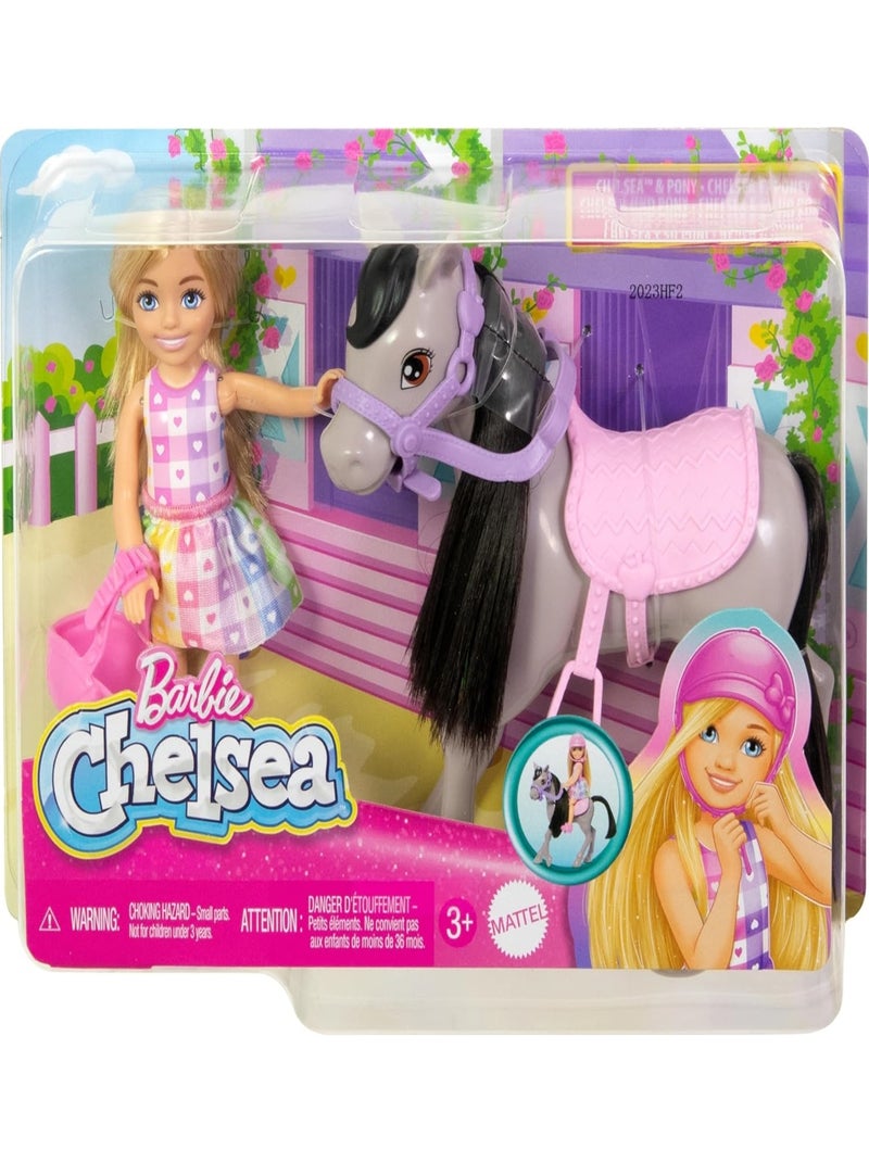 Barbie Chelsea et son Poney Rose - Kiabi