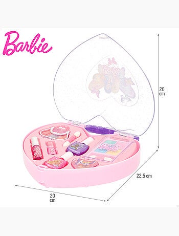 Barbie coffret de maquillage pour enfants en forme de cœur +5 ans
