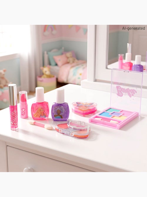 Barbie coffret de maquillage pour enfants en forme de cœur +5 ans - Kiabi