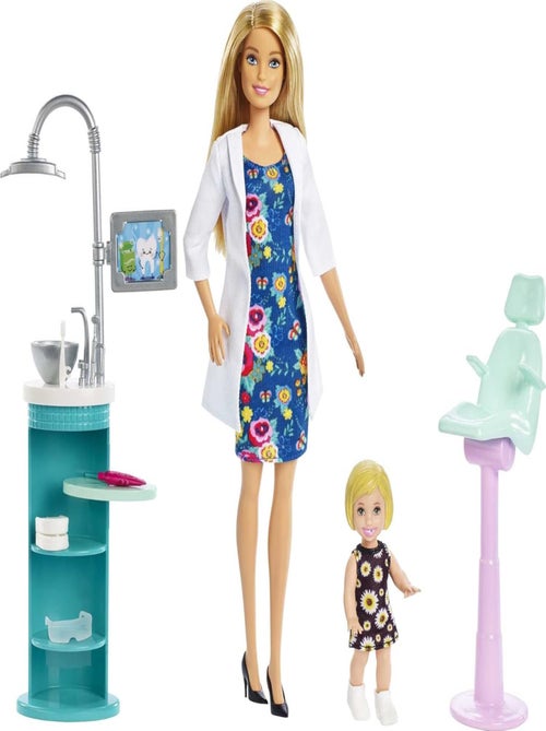 Barbie Coffret Dentiste Blonde - Mattel - Kiabi