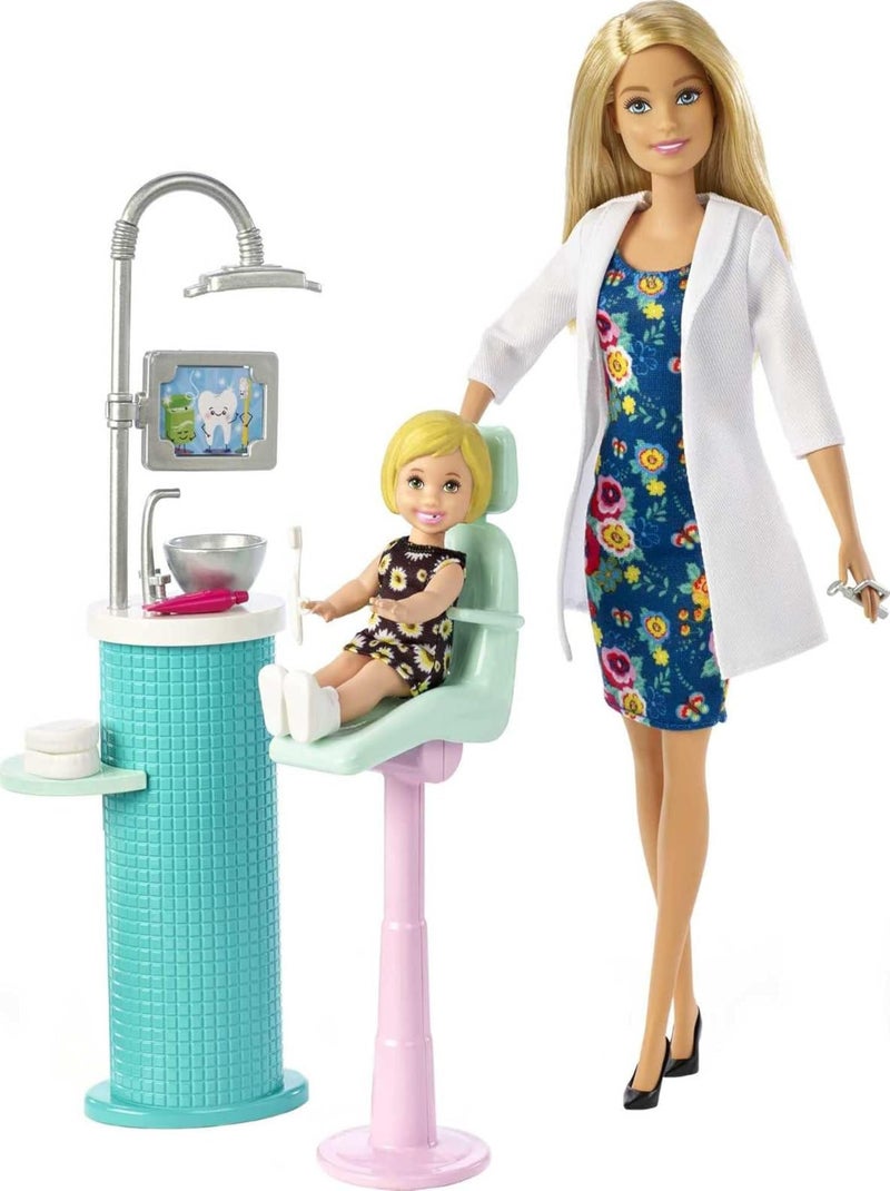 Barbie Coffret Dentiste Blonde - Mattel Multicolore - Kiabi