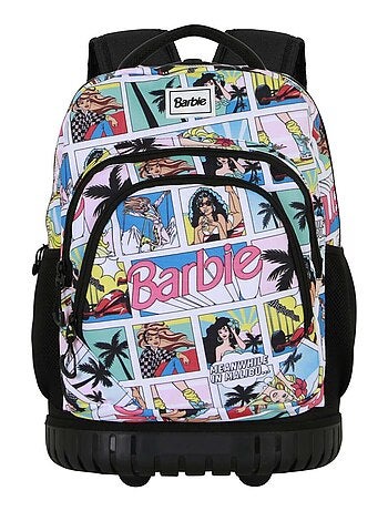 Barbie Comic Sac à dos à Roulettes GTS FAN, Multicolore