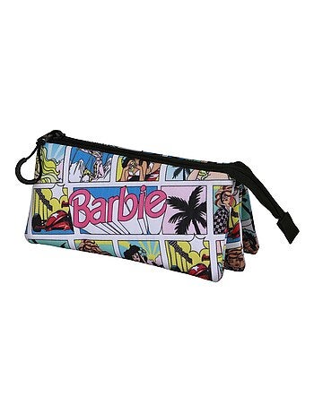 Barbie Comic Trousse Triple, Multicolore
