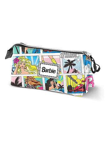 Barbie Comic Trousse Triple, Multicolore