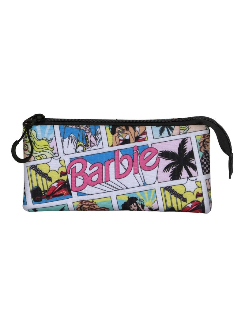Barbie Comic Trousse Triple, Multicolore Multicolore - Kiabi