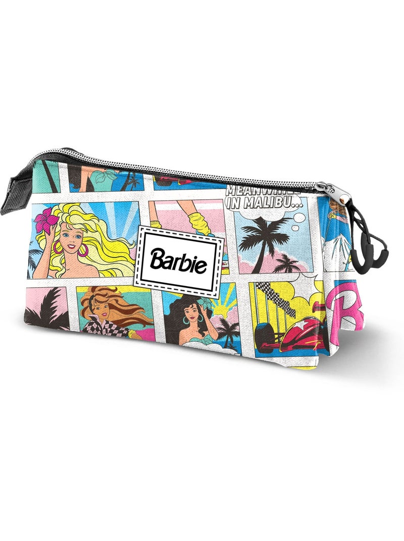 Barbie Comic Trousse Triple, Multicolore Multicolore - Kiabi