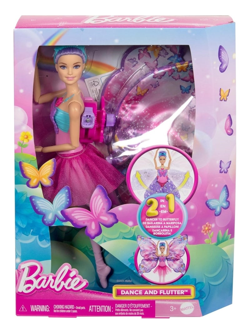 Barbie danseuse à Papillon - Poupée transformation 2 en 1 Rose - Kiabi