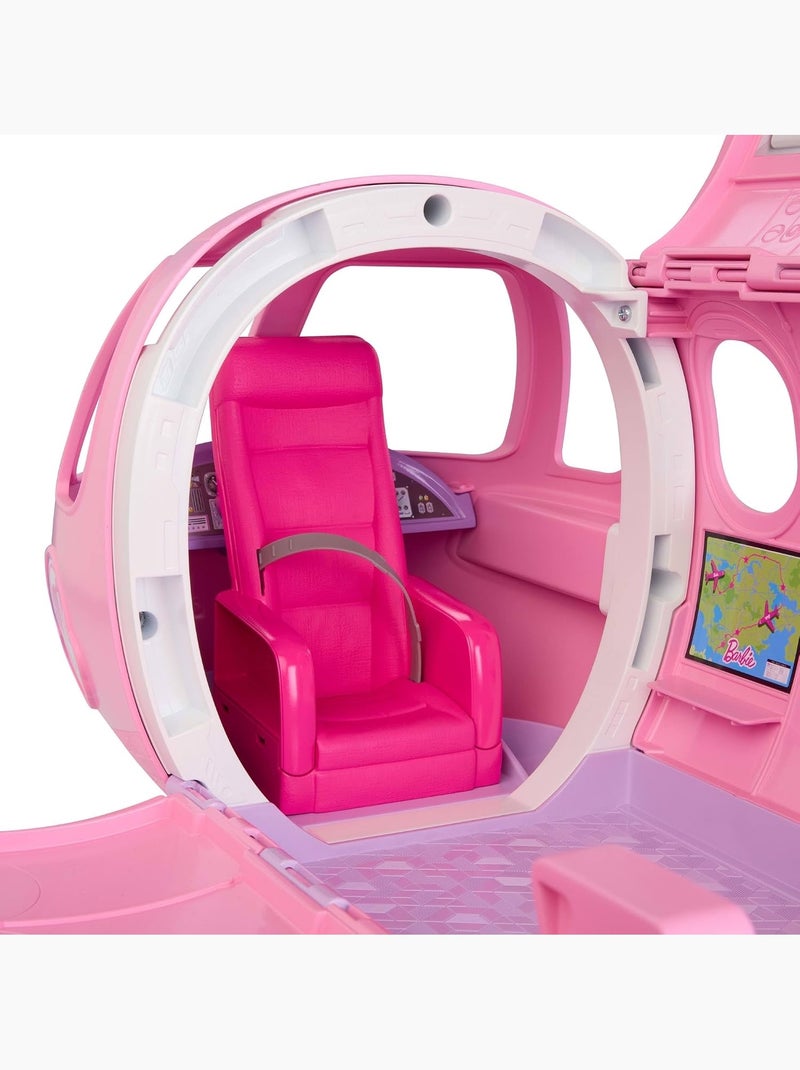 Barbie dream land - avion de rêve avec microphone fonctionnel Rose - Kiabi