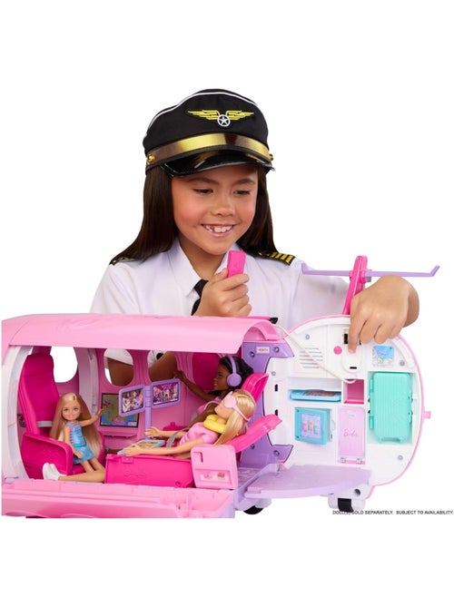 Barbie dream land - avion de rêve avec microphone fonctionnel - Kiabi