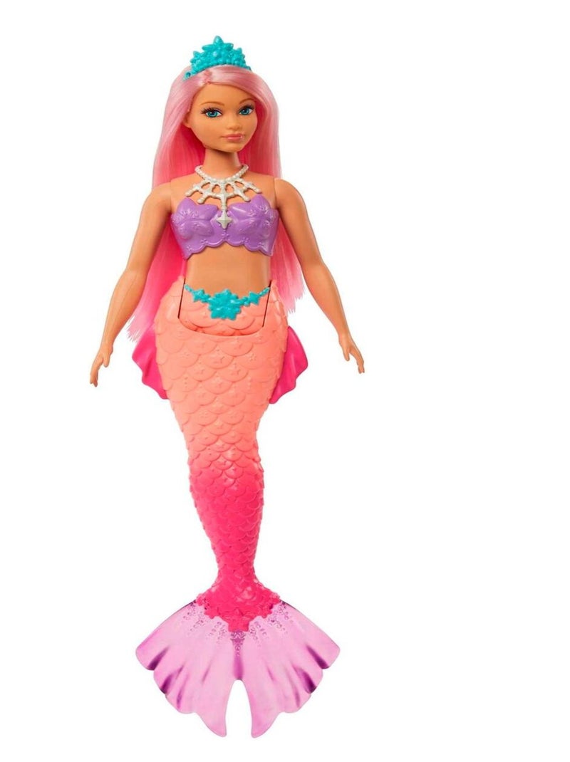 Barbie Dreamtopia Poupée Mannequin Sirène Cheveux Roses N/A - Kiabi