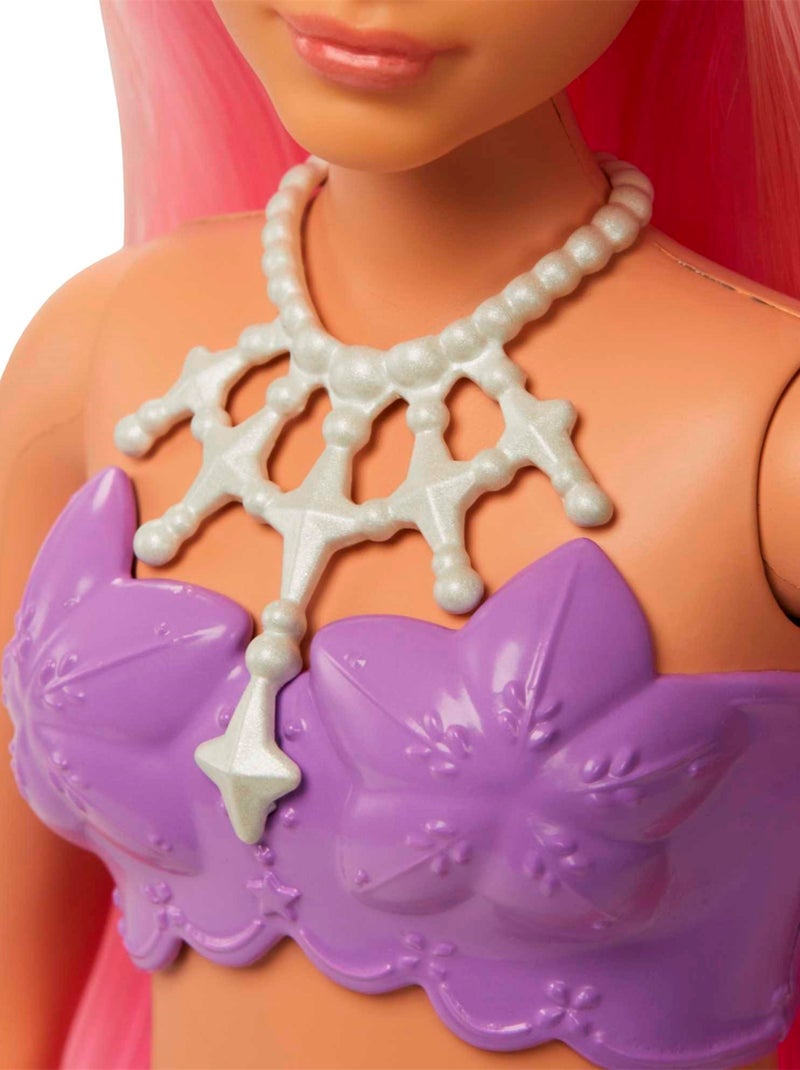 Barbie Dreamtopia Poupée Mannequin Sirène Cheveux Roses Rose - Kiabi