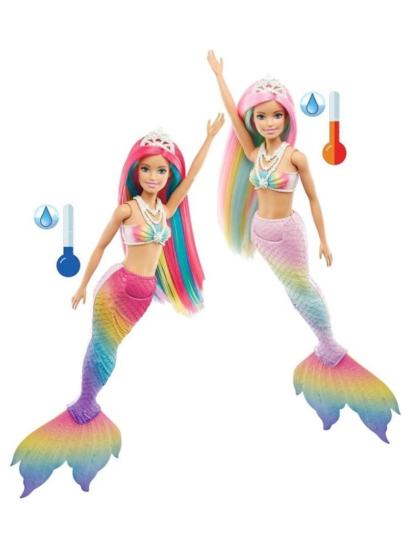 Barbie Dreamtopia Sirène Magique Arc-en-Cie Multicolore - Kiabi