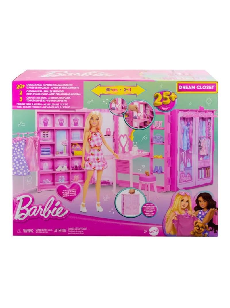 Barbie-Dressing de rêve-coffret Rose - Kiabi