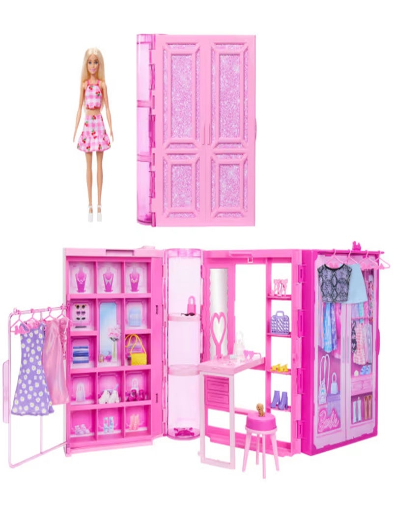 Barbie-Dressing de rêve-coffret Rose - Kiabi