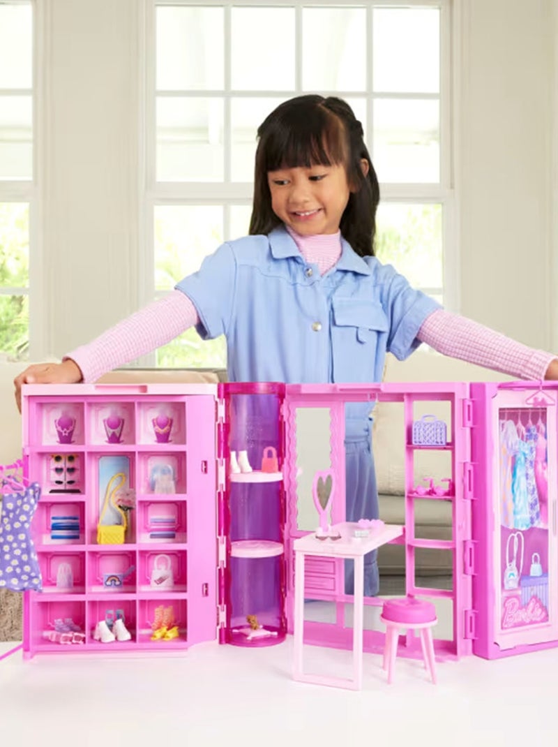 Barbie-Dressing de rêve-coffret Rose - Kiabi
