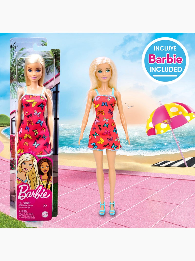 Barbie ensemble beach bucket avec poupée, accessoires et sac de transport N/A - Kiabi