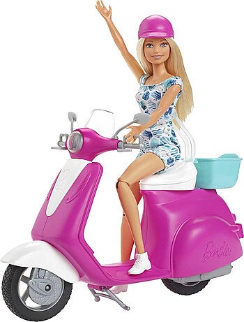 Barbie Et Son Scooter - Barbie - Mattel