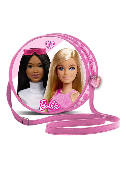 Barbie Fashionista Sac à Bandoulière Rond, Rose - Kiabi