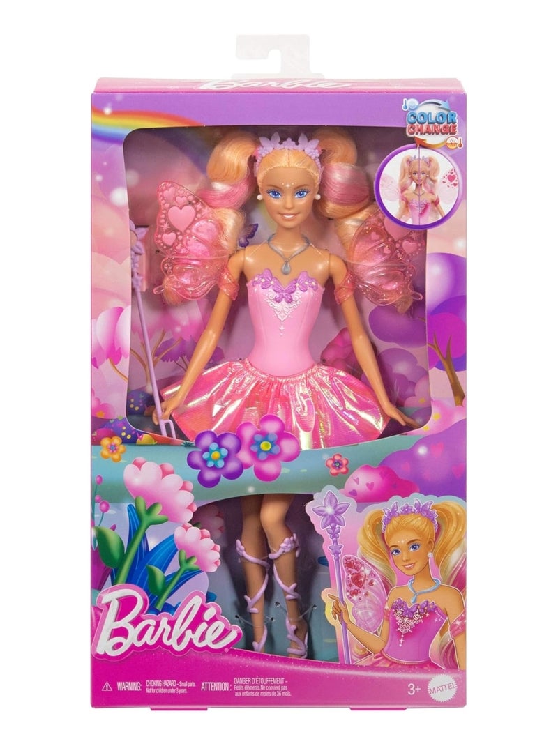 Barbie Fée Ailes et tenue changement de couleur Multicolore - Kiabi