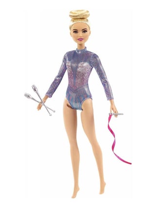 Barbie Gymnastique En Justaucorps Et Accessoires