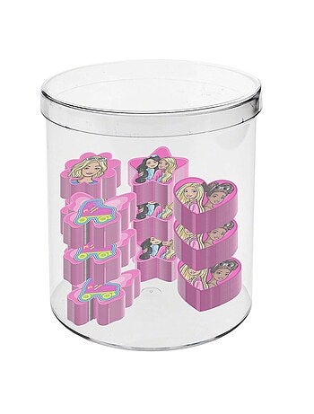 Barbie Mix Cube avec 12 Gommes, Rose