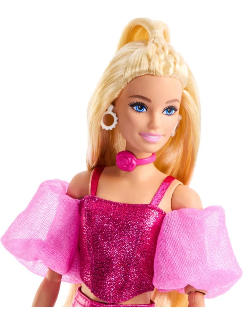 Barbie Poupée Deluxe Style Cheveux Blonds Rose - Kiabi