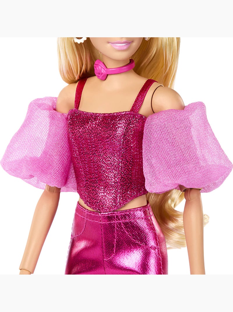 Barbie Poupée Deluxe Style Cheveux Blonds Rose - Kiabi