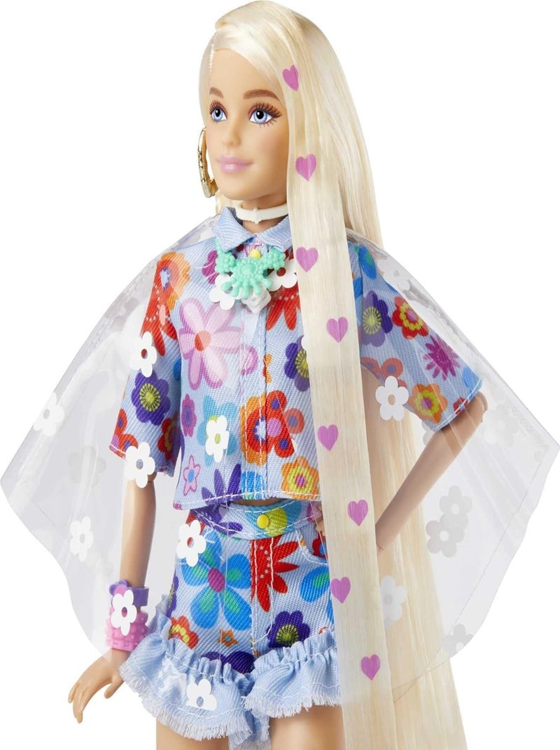 Barbie Poupée Extra N°12 Tenue à Fleurs Et Figurine Lapin - Mattel Multicolore - Kiabi