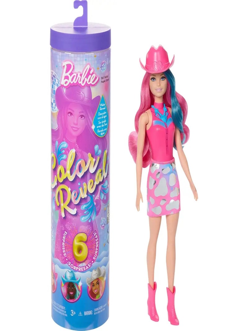 Barbie Poupée Mannequin Color Reveal Série Disco Star Multicolore - Kiabi