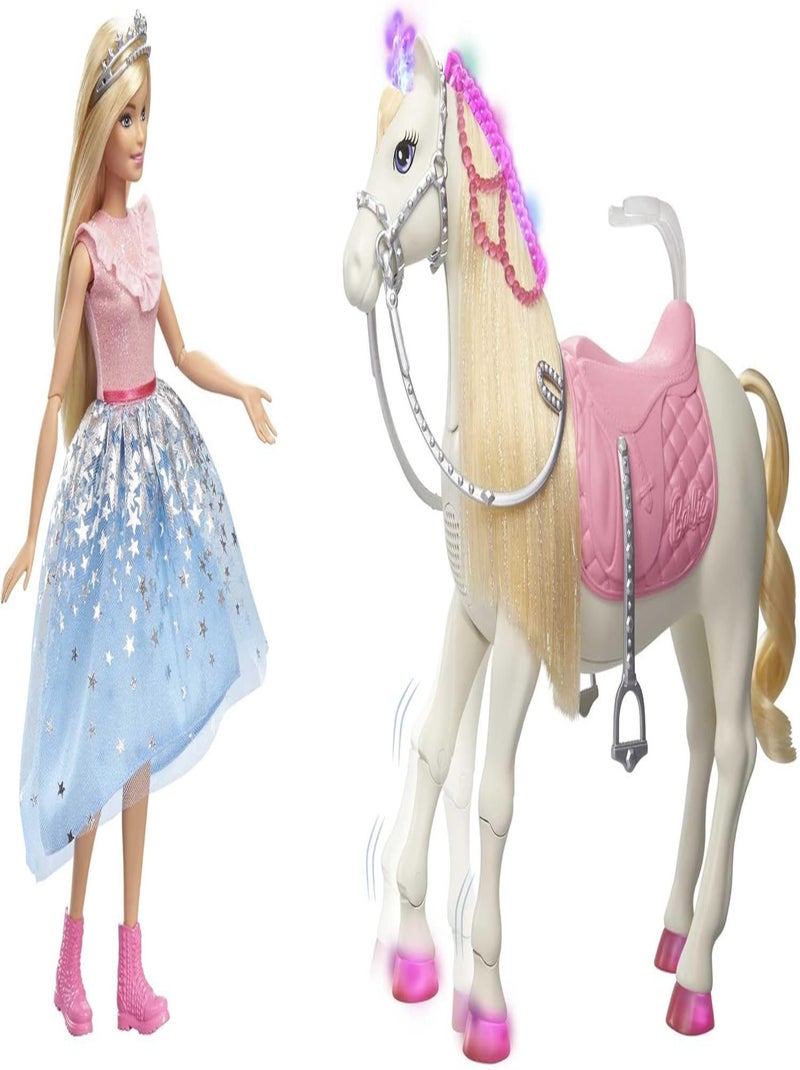 Barbie Princesse Et Son Cheval - Barbie - Mattel Multicolore - Kiabi
