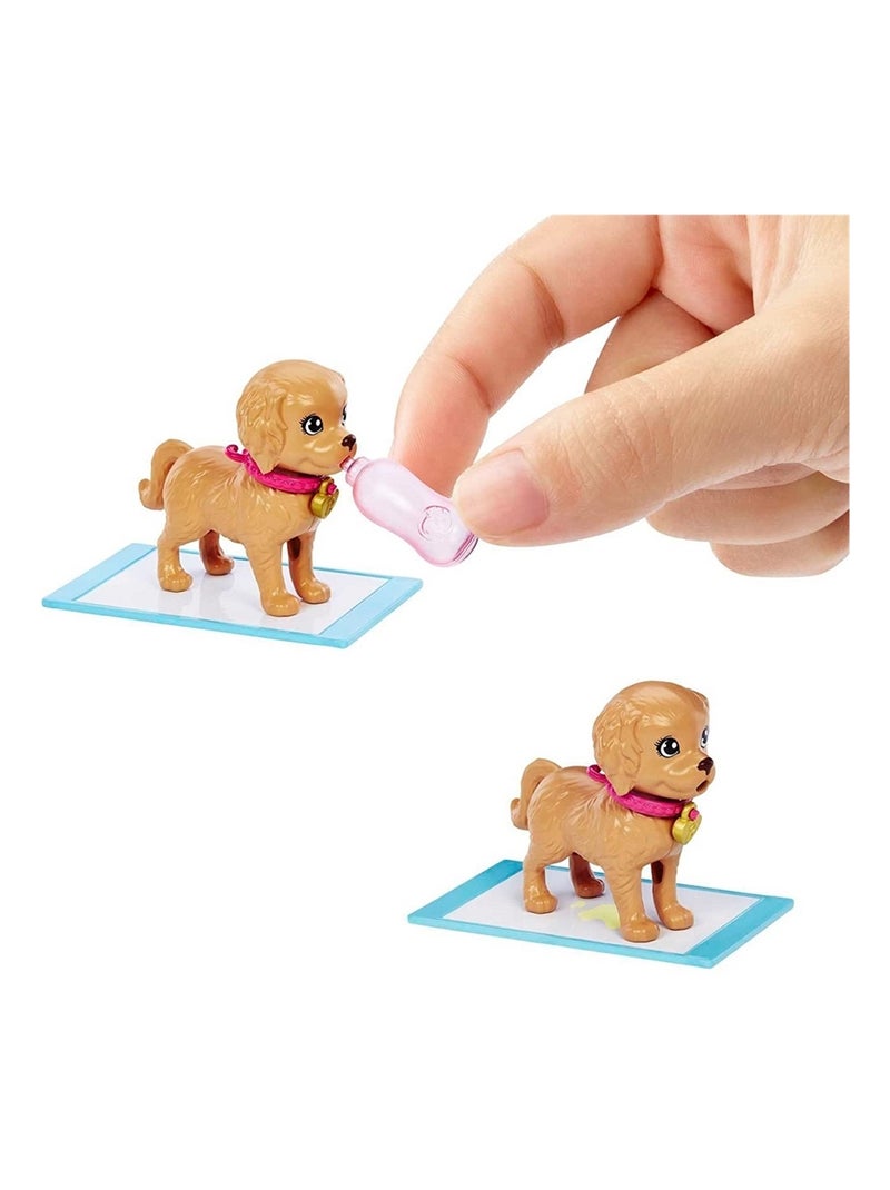 Barbie Set de jeu d'adoption de chiots avec poupée brunette Multicolore - Kiabi
