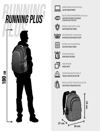 Barbie Tie Dye Sac à dos Running PLUS, Multicolore