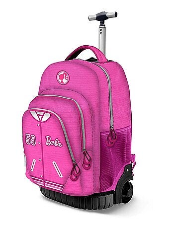 Barbie Varsity Sac à dos à Roulettes GTS FAN, Rose