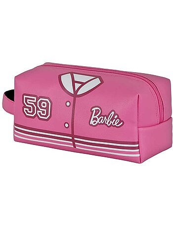 Barbie Varsity Trousse de Toilette de Voyage Brick PLUS, Rose