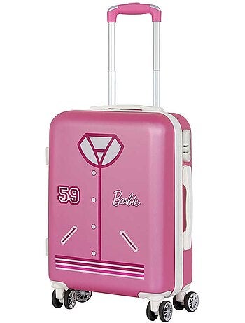 Barbie Varsity Valise Cabine ABS 4 Roues, Rose
