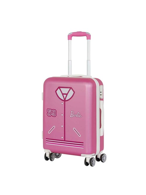 Barbie Varsity Valise Cabine ABS 4 Roues, Rose - Kiabi