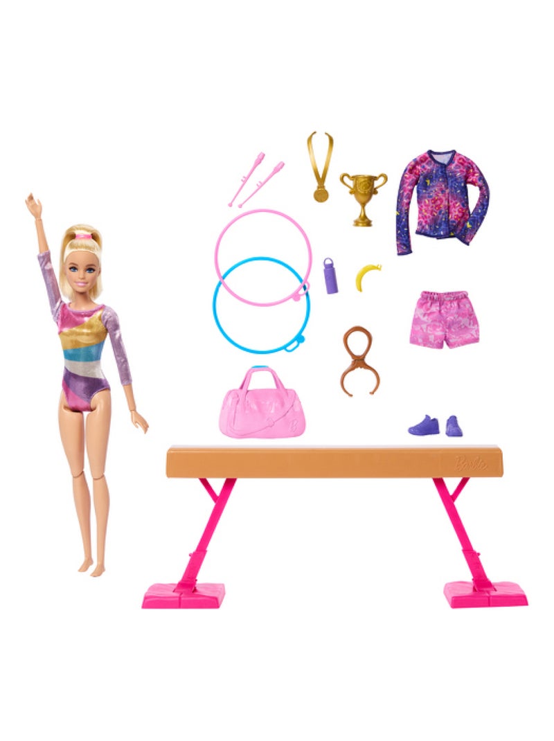 Barbie _x_ Coffret Gymnastique Beige - Kiabi