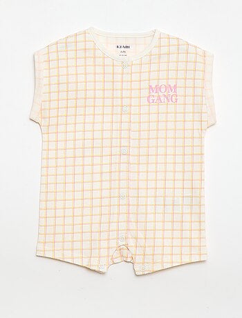 Barboteuse à manches courtes avec motif