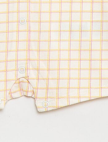 Barboteuse à manches courtes avec motif