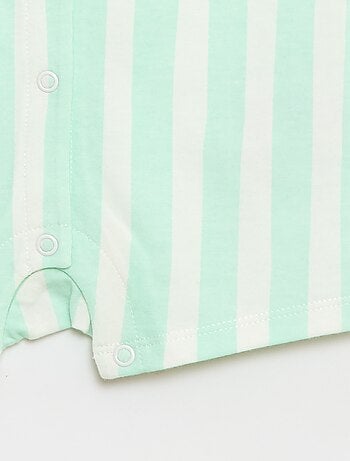 Barboteuse à manches courtes avec motif