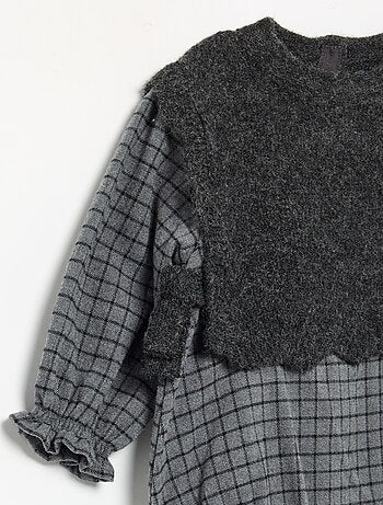 Barboteuse avec partie pull sans manches