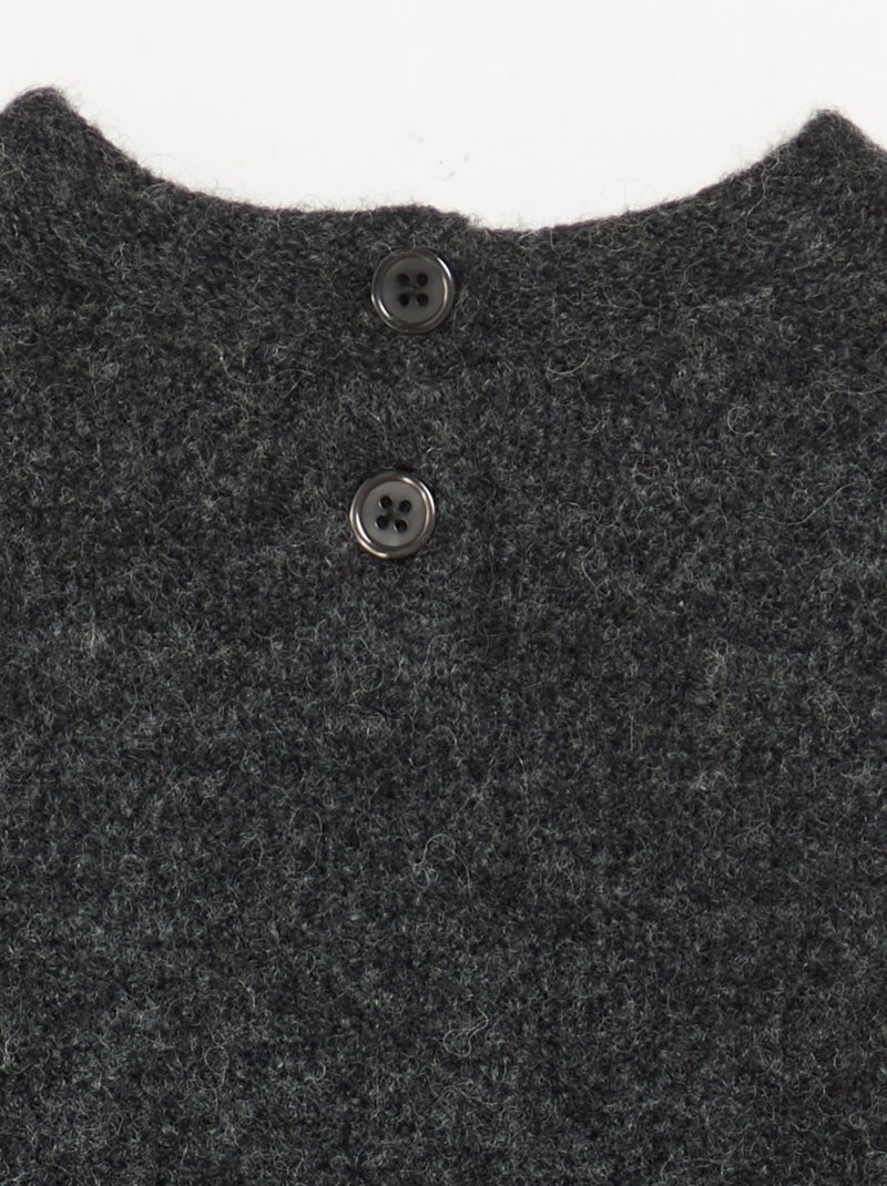 Barboteuse avec partie pull sans manches Gris - Kiabi