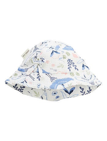 Barboteuse bébé + chapeau en gaze de coton Tiana