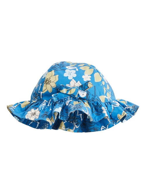Barboteuse bébé + chapeau en popeline Flora - Kiabi
