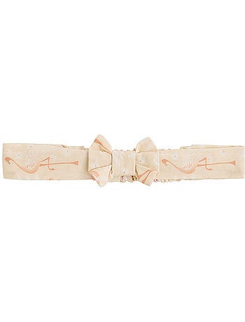Barboteuse bébé en broderie anglaise + headband Poésie d'été
