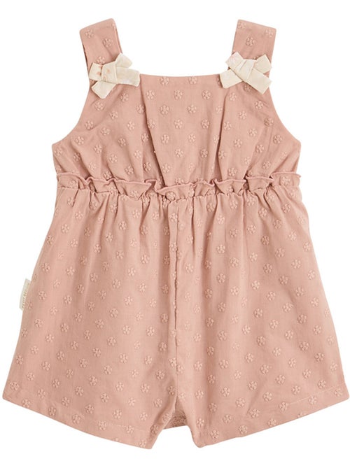 Barboteuse bébé en broderie anglaise + headband Poésie d'été - Kiabi
