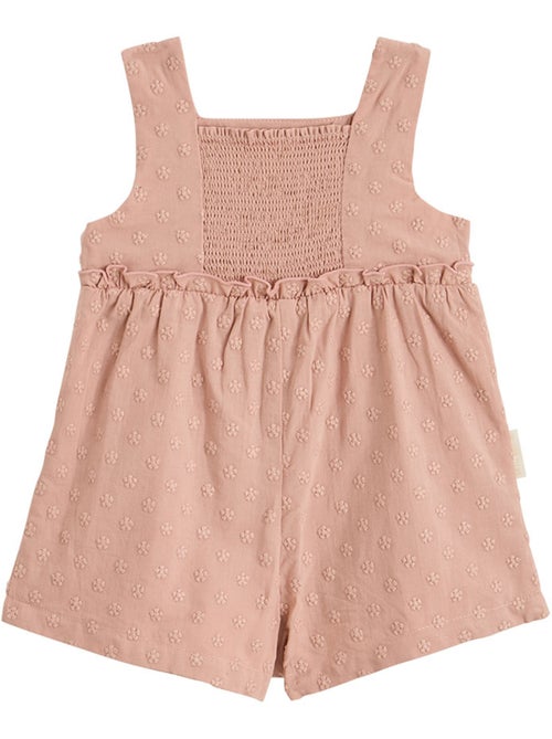 Barboteuse bébé en broderie anglaise + headband Poésie d'été - Kiabi