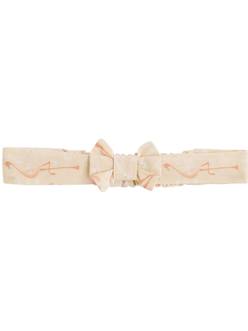 Barboteuse bébé en broderie anglaise + headband Poésie d'été Rose - Kiabi