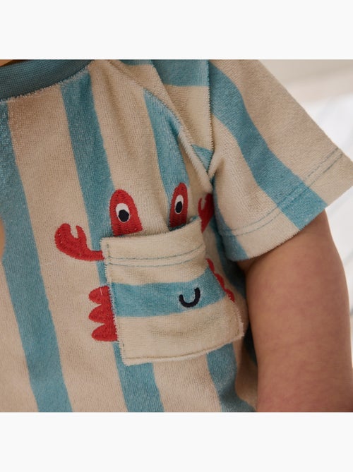 Barboteuse bébé en éponge Cayo coco - Kiabi